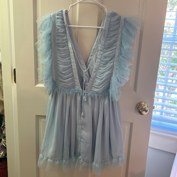 Tula Rosa blue babydoll dress - Picture 2 of 2